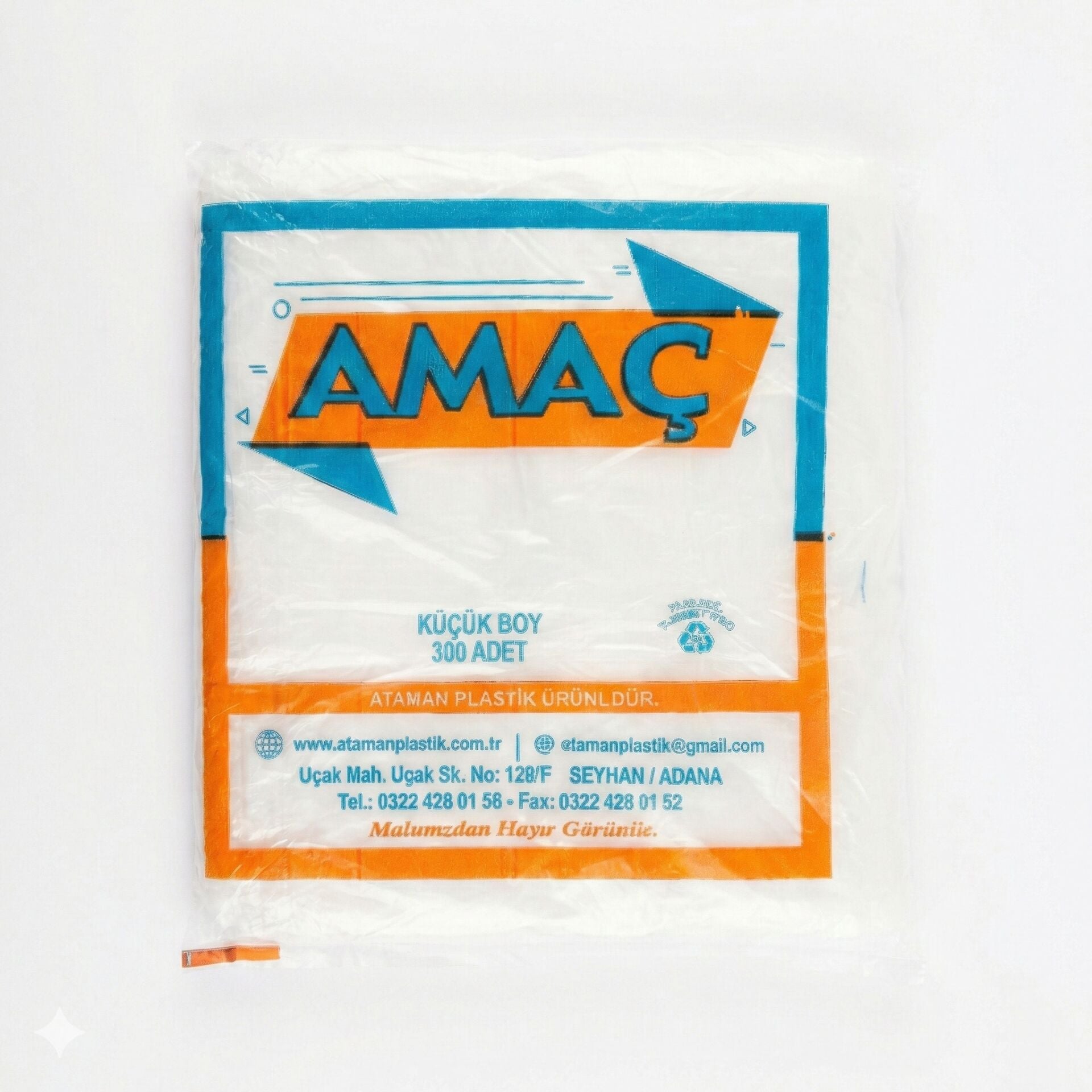 Amaç Küçük Boy (25×45) 300 Adet  Atlet Poşet