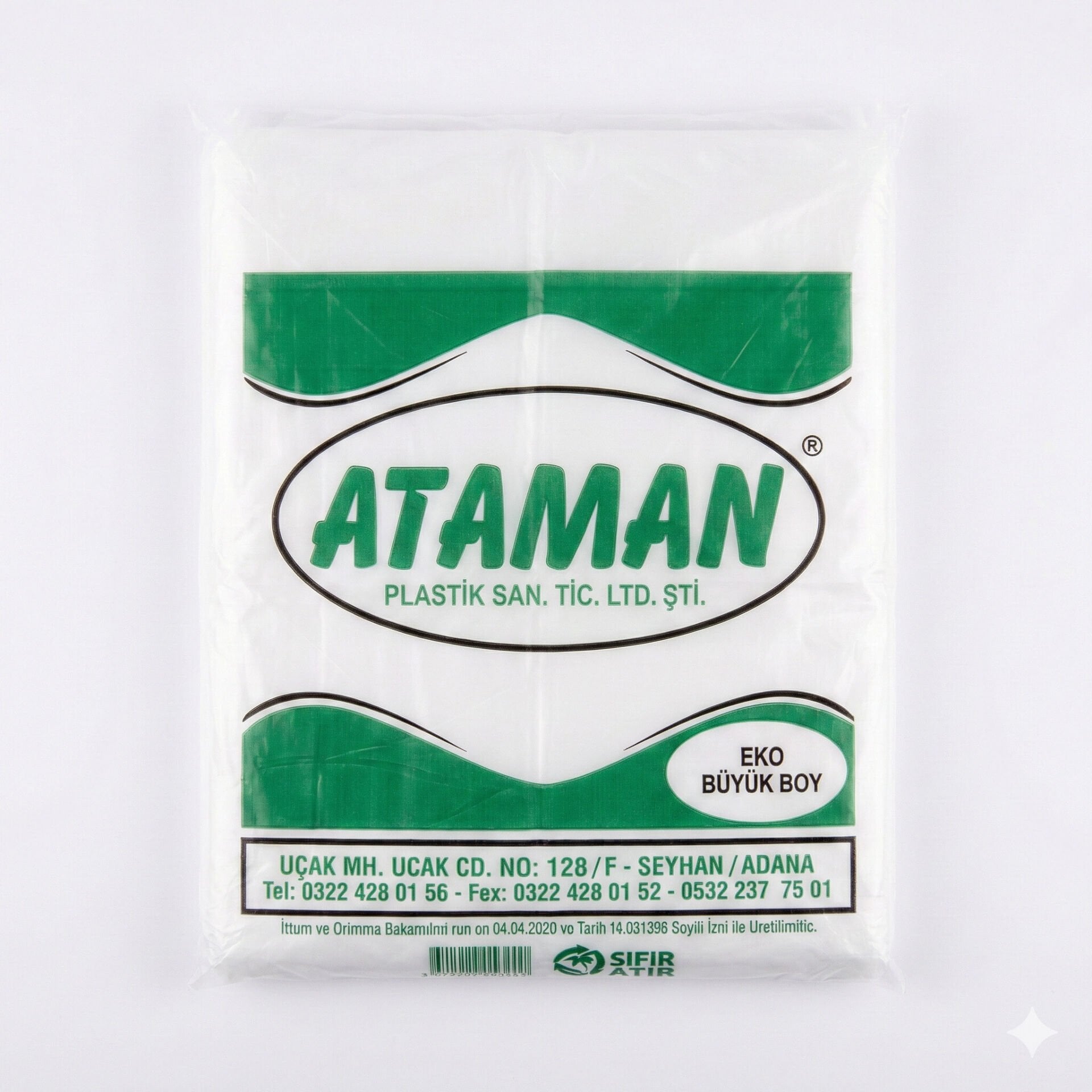 Ataman Eko Büyük Boy (30×57) Atlet Poşet