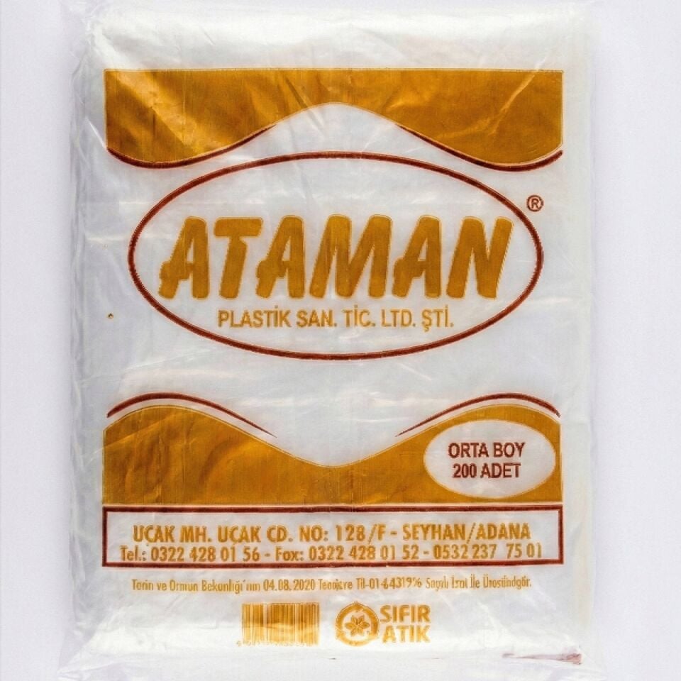 Ataman Orta Boy (28×50) 200 Adet Atlet Poşet