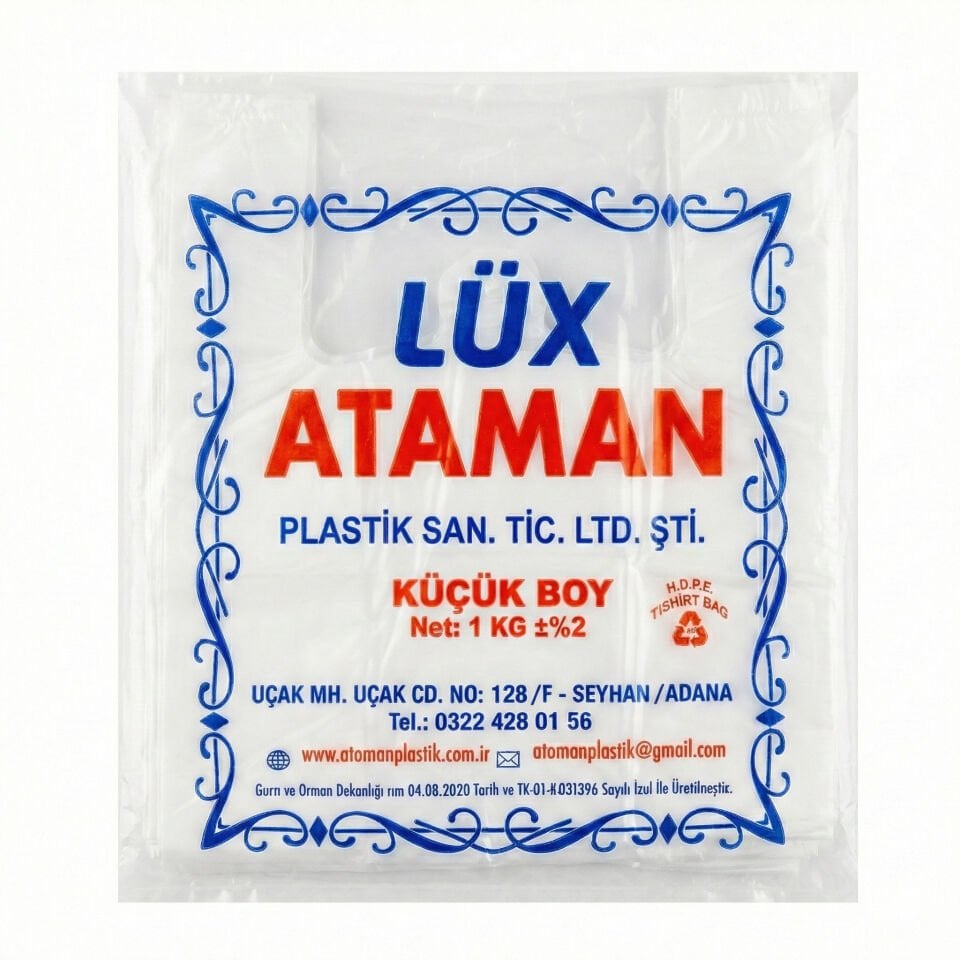 Lüx Ataman Küçük Boy (25×45) 1 Kg Atlet Poşet