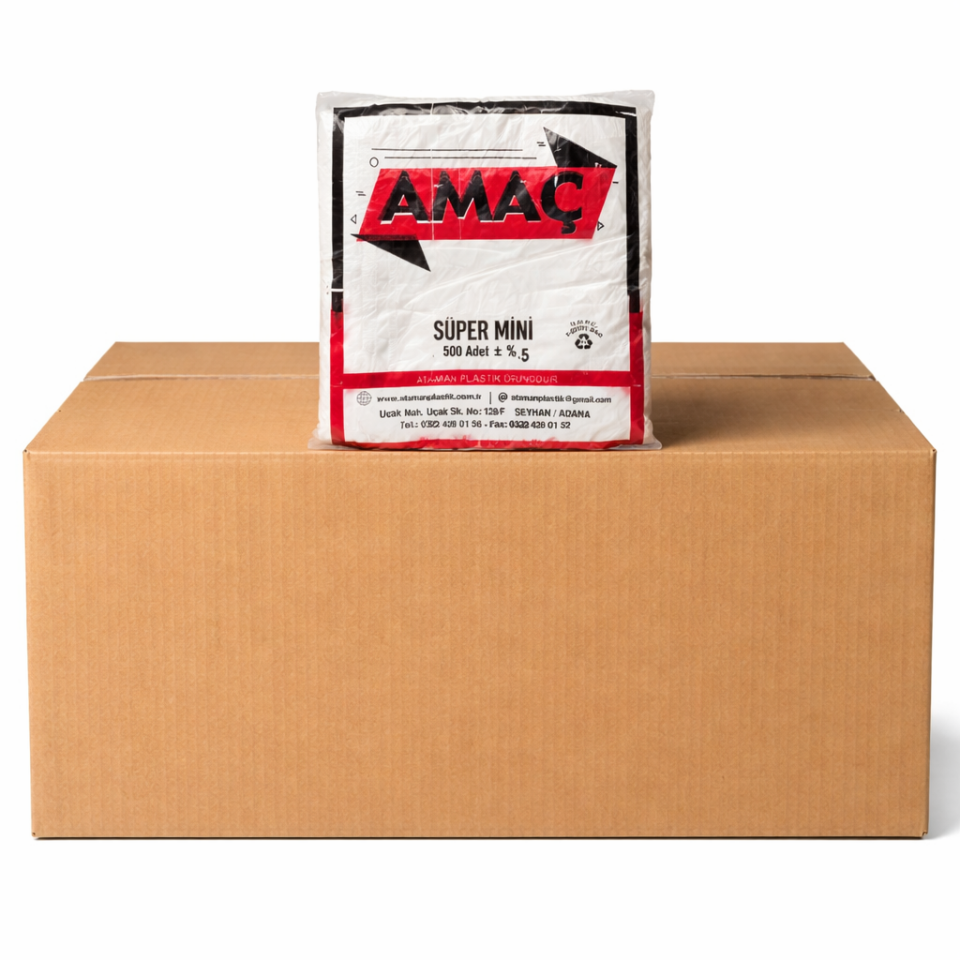 Amaç Süper Mini (22×37) 500 Adet Atlet Poşet